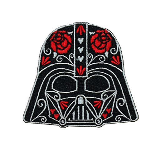 Disney Star Wars Cute Darth Vader Calavera Patch Officially Licensed Iron On