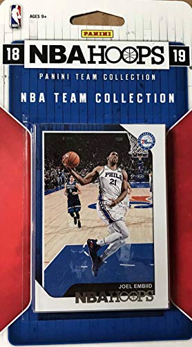 Philadelphia 76ers 2018 2019 Hoops Basketball Factory Sealed 12 Card Team Set with Joel Embiid, Ben Simmons, Landry Shamet Rookie Plus