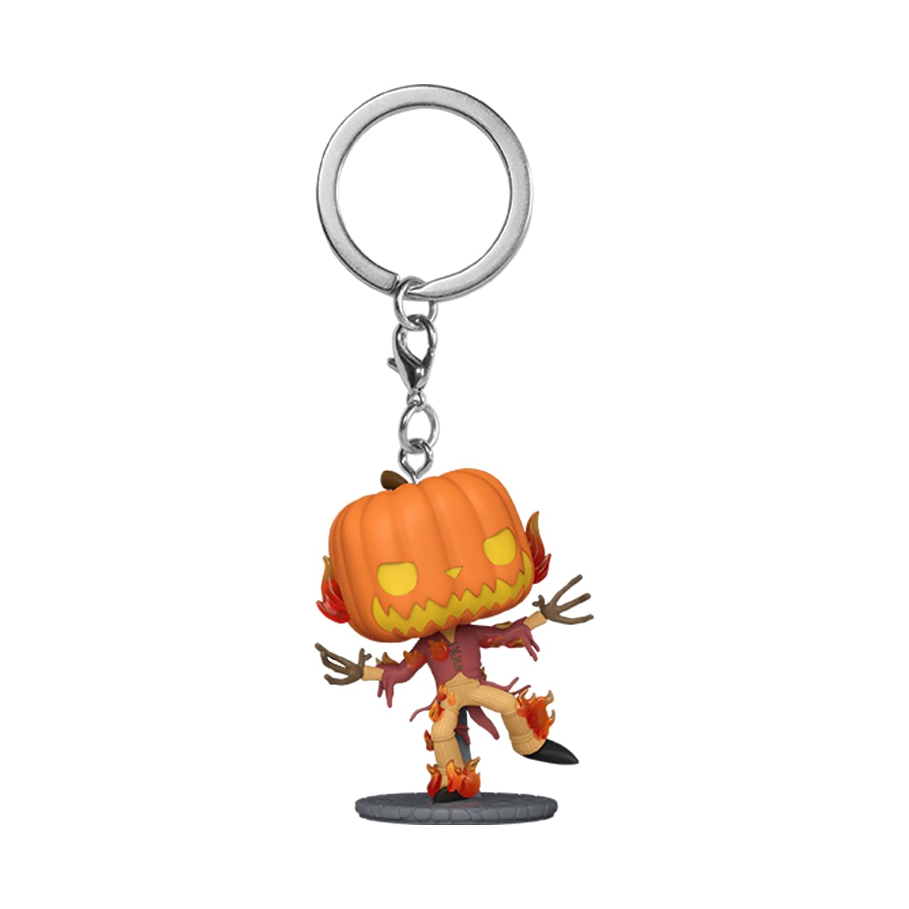 Funko Pop! Keychain: Disney the Nightmare Before Christmas 30th - Pum Packin Kingpkin King - Disney: the Nightmare Before Christmas Novelty Keyring - Collectable Mini Figure - Stocking Filler