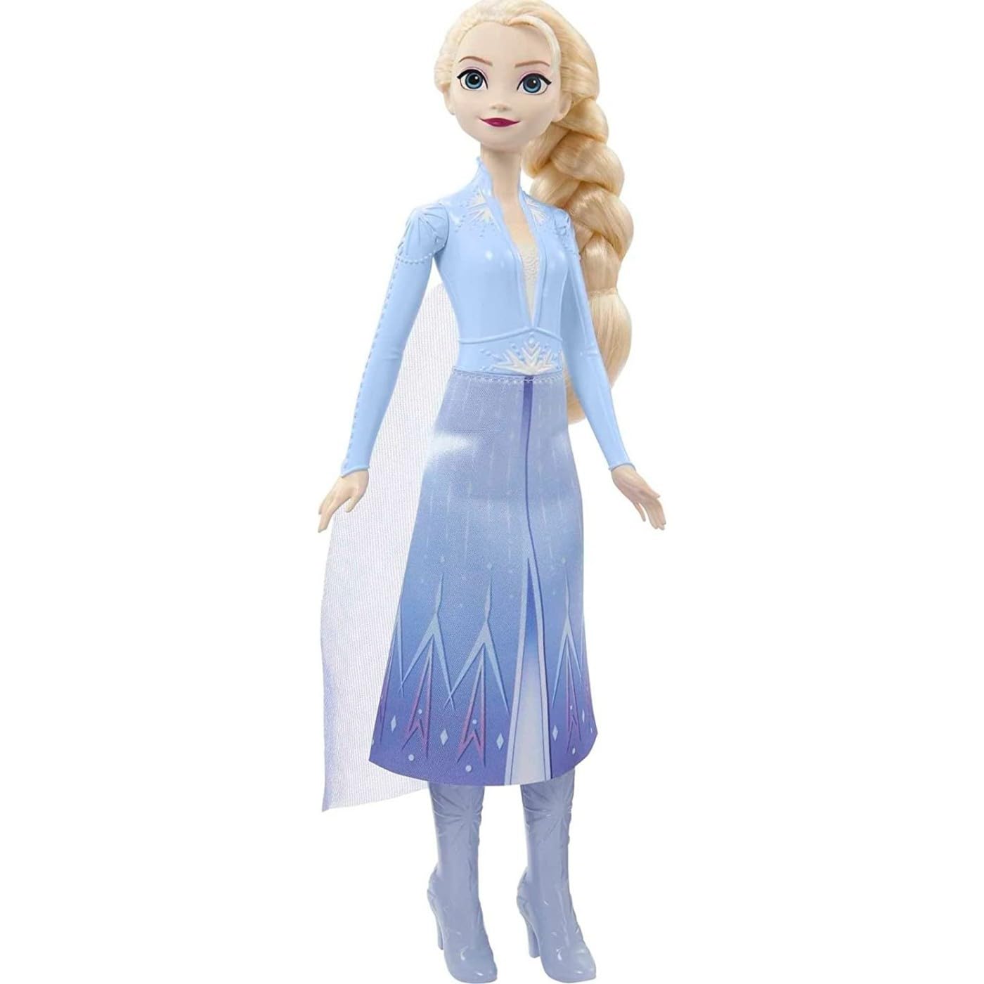 Mattel Disney Frozen Elsa Doll, Frozen Elsa in Signature Clothing, Collectible Fashion Doll, Poseable Doll with Long Blonde Hair, Toys for Ages 3 and Up, One Doll, HLW48