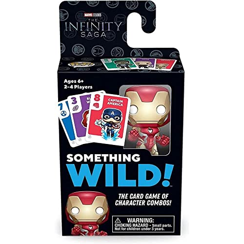 Funko Something Wild Family Card - Marvel Infinity Saga Card Game - Iron Man(Includes Collectable Mini POP!) Ideal For Children Ages 6 And Up - Fun For The Whole Family Board Game