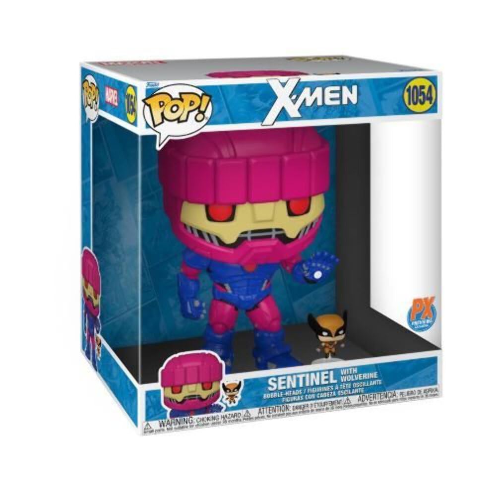 Funko X-Men Super Sized Jumbo POP! Vinyl Figurine Sentinel with Wolverine 25 cm