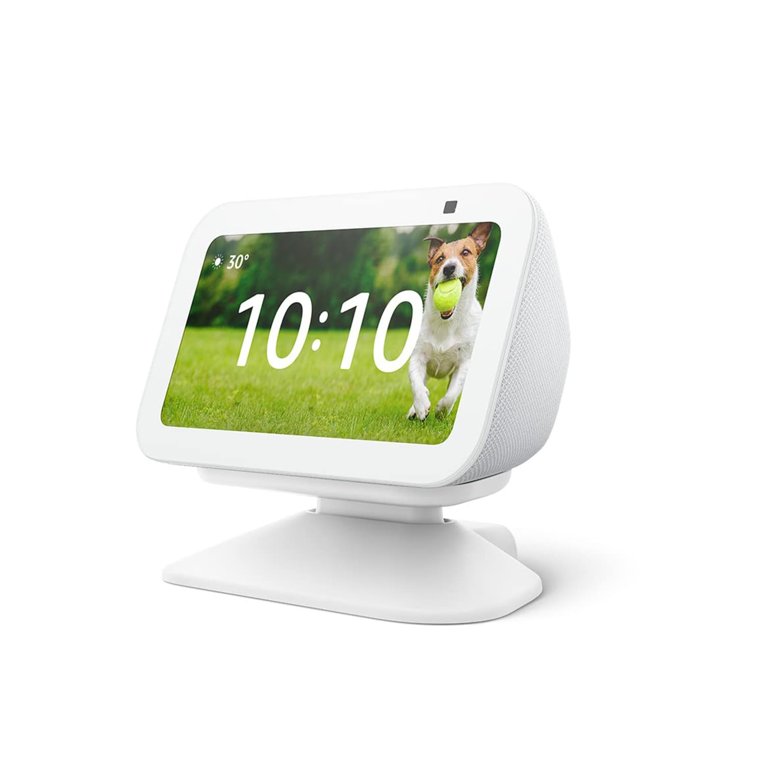 All-new Echo Show 5 (3rd Gen), White with Adjustable Stand, Glacier White