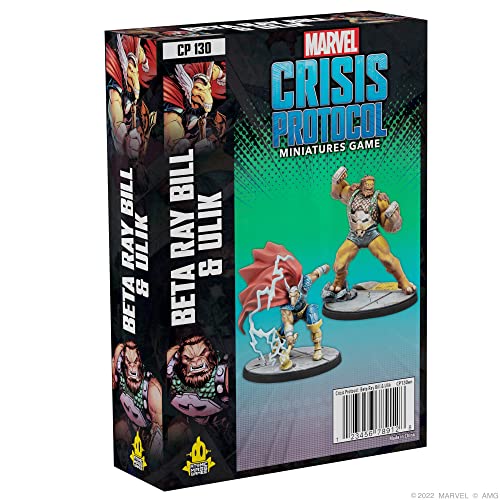 Atomic Mass Games | Marvel Crisis Protocol: Beta Ray Bill & Ulik | Miniatures Card Game | Ages 14+ | 2 Players | 90 Minutes Playing Time