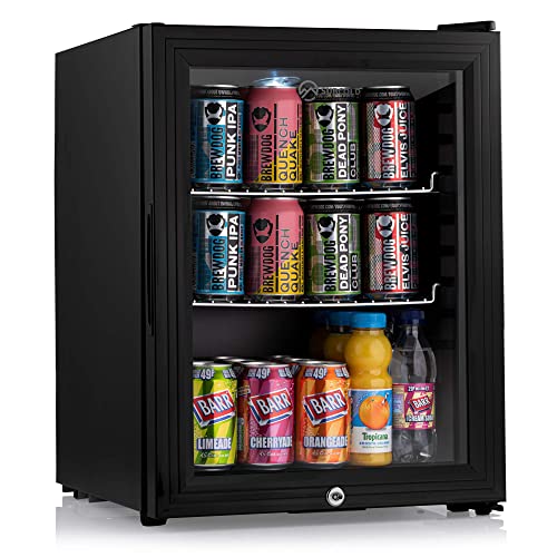 Subcold Super35 LED Mini Fridge | 35L Table-Top Beer, Wine & Drinks Fridge | Energy Efficient with Dual-Glazed Glass Door