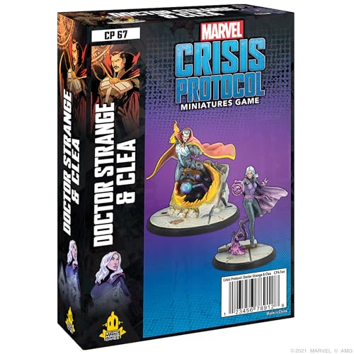 Atomic Mass Games , Marvel Crisis Protocol: Doctor Strange & Clea , Miniatures Game , Ages 14+ , 2 Players , 45 Minutes Playing Time