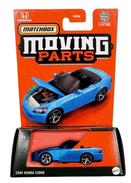 Matchbox Moving Parts 2004 Honda S2000, Blue