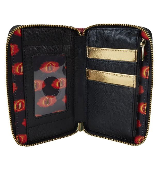 Loungefly Lord of The Rings The One Ring Zip Around Wallet Red