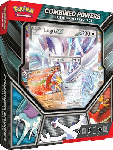 Pokémon TCG: Combined Powers Premium Collection – English Language (7 Foil Cards, 1 Oversize Card & 11 Booster Packs)