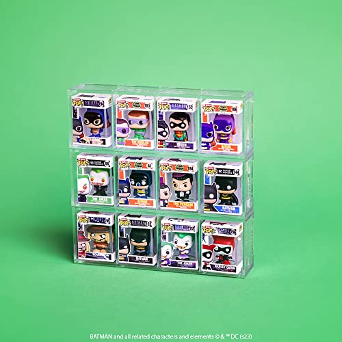 Funko Bitty POP! DC - Batman, Robin, Scarecrow and A Surprise Mystery Mini Figure - 0.9 Inch (2.2 Cm) - DC Comics Collectable - Stackable Display Shelf Included - Gift Idea - Party Bags Stocking