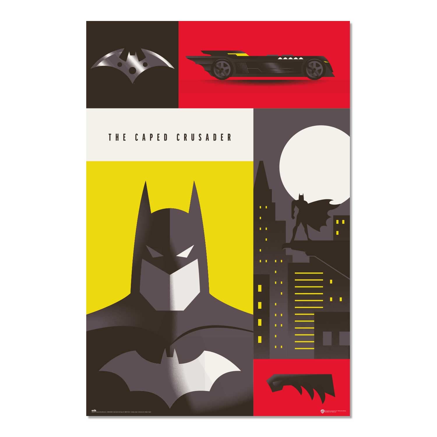 Grupo Erik Warner Bros. 100th Anniversary Batman Poster - 36 x 24 inches / 91.5 x 61 cm - Shipped Rolled Up - Cool Posters - Art Poster - Posters & Prints - Wall Posters