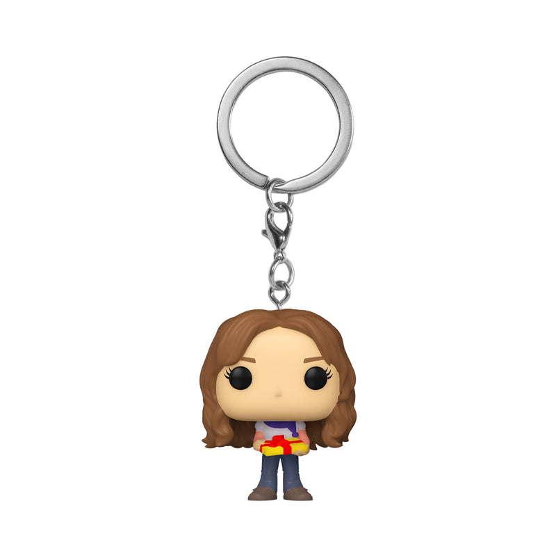 Funko POP! Keychain: Harry Potter Holiday - Hermione Granger - Collectable Vinyl Mini Figure Novelty Keyring - Stocking Filler - Gift Idea - Official Merchandise - Movies Fans - Minifigure