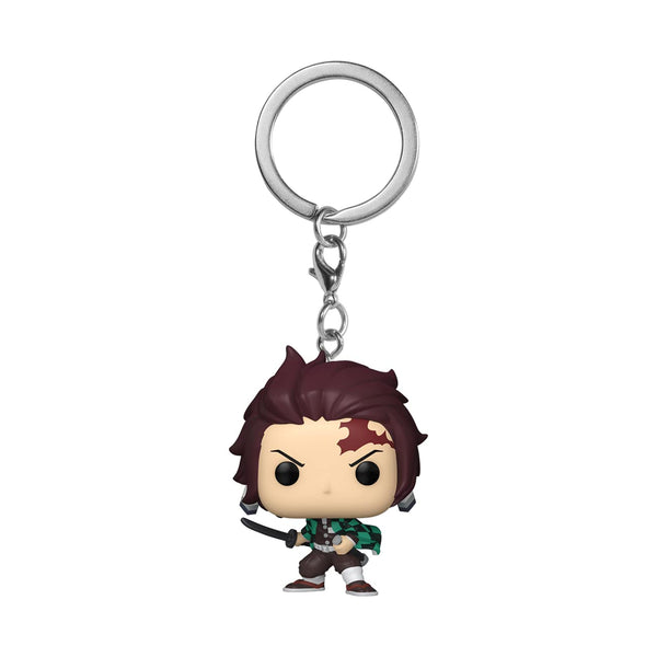 Funko POP! Keychain: Demon Slayer - Tanjiro Novelty Keyring - Collectable Mini Figure - Stocking Filler - Gift Idea - Official Merchandise - Anime Fans - Backpack Decor