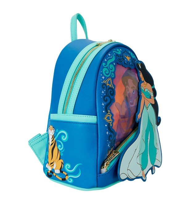 Loungefly Backpacks Disney Princess Jasmine Lenticular Mini Backpack Blue