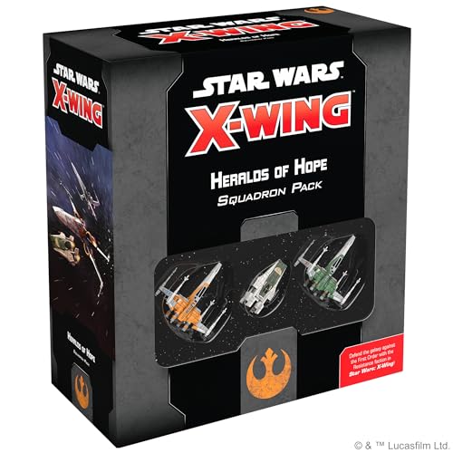 Fantasy Flight Games, Star Wars X-Wing 2nd Edition: Resistance: Heralds of Hope Squadron Pack, Miniature Game, Ages 14+, 2 Players, 45+ Minutes Playing Time