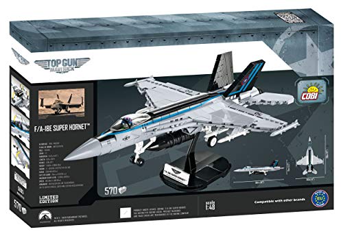 COBI 5805 F/A-18E Super Hornet Top Gun Building Blocks, Silver