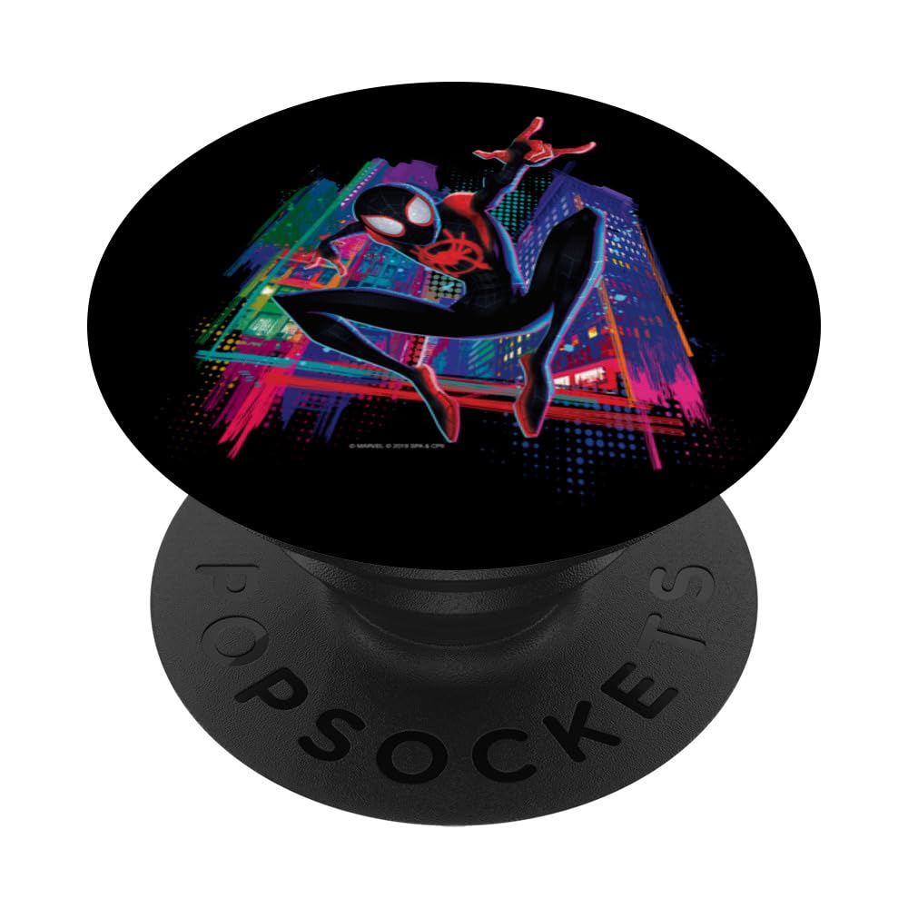 Marvel Spider-Man Miles Morales Graffiti City PopSockets Swappable PopGrip