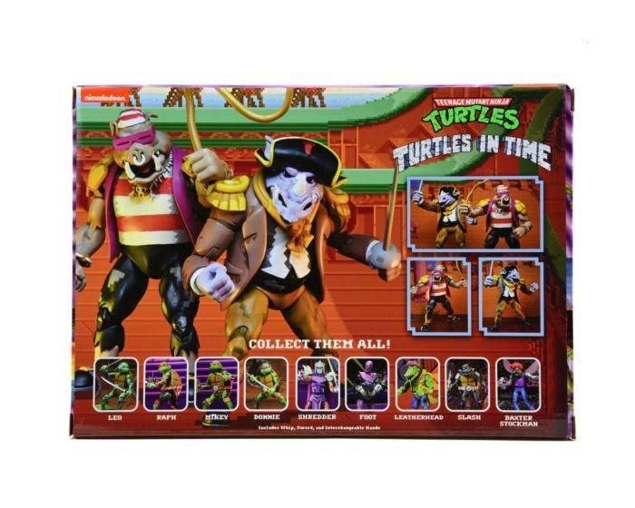 NECA - TMNT Turtles In Time Pirate Bebop & Rocksteady 7 Action Figure2Pk