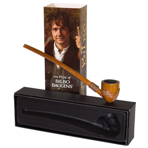 The Noble Collection The Hobbit Bilbo Baggins' Pipe - 9in (23cm) Functional Prop Replica Pipe - Officially Licensed Film Set Movie Props Replicas Gifts