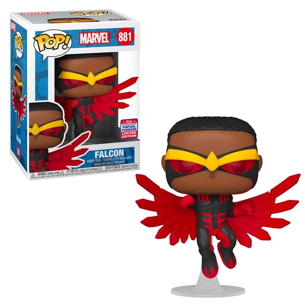 Funko POP! Marvel: Falcon 881 (2021 Summer Convention Virtual Funkon Shared Exclusive)