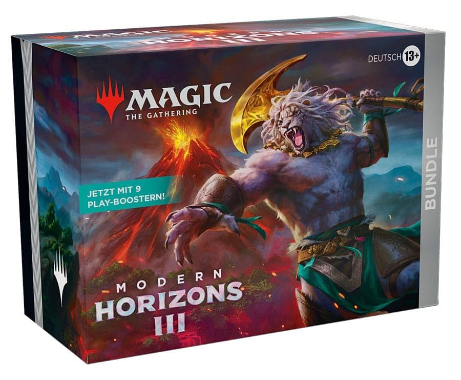 Magic The Gathering Modern Horizons 3 Bundle - 9 Play Boosters, 30 Country Maps + Exclusive Accessories