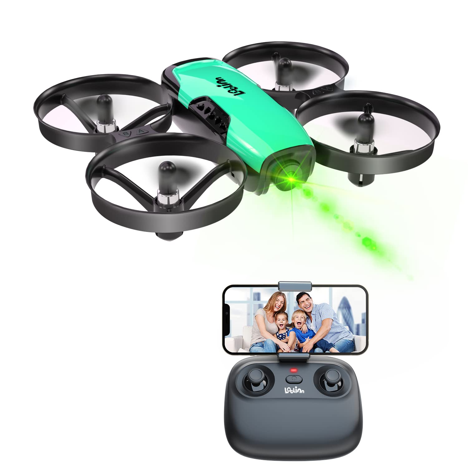 Loolinn | Drone for kids - Mini drone with camera,FPV Real-Time Transmission Photos and Videos | Adjustable camera, RC Quadcopter (Gift idea)