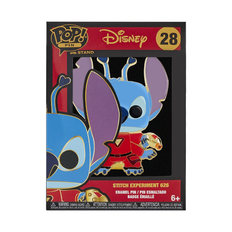 Funko Large Pop! Enamel Pin - Disney: Lilo and Stitch - Stich Experiment - Disney: Lilo & Stitch Enamel Pins - Cute Collectable Novelty Brooch - for Backpacks & Bags - Gift Idea