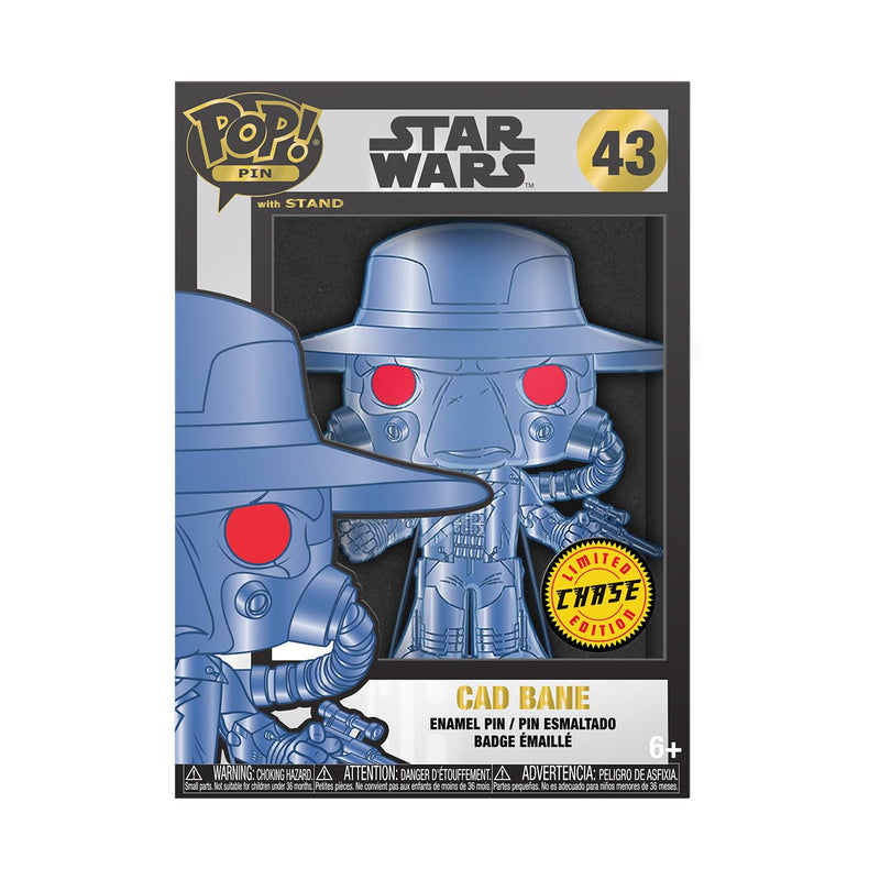 Funko Pop! Large Enamel Pin Star Wars: Clone Wars - Cad Bane - Star Wars Enamel Pins - Cute Collectable Novelty Brooch - for Backpacks & Bags - Gift Idea - Official Merchandise