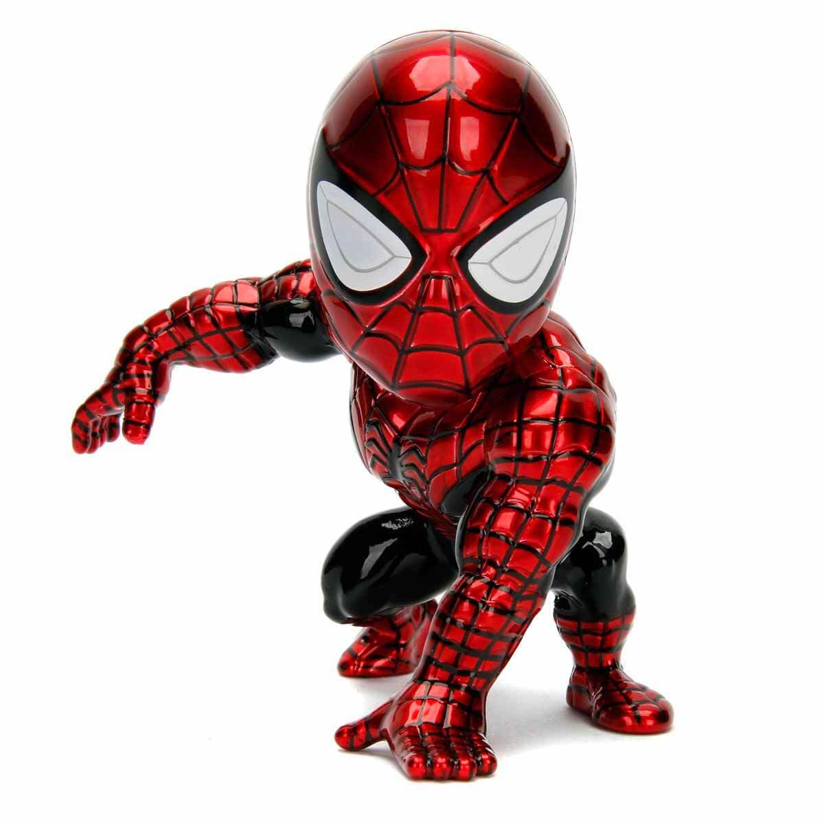 Jada Toys 253221003 Marvel Superior Spider-Man 10cm Diecast Figure, Metallic red, Metallic Blue