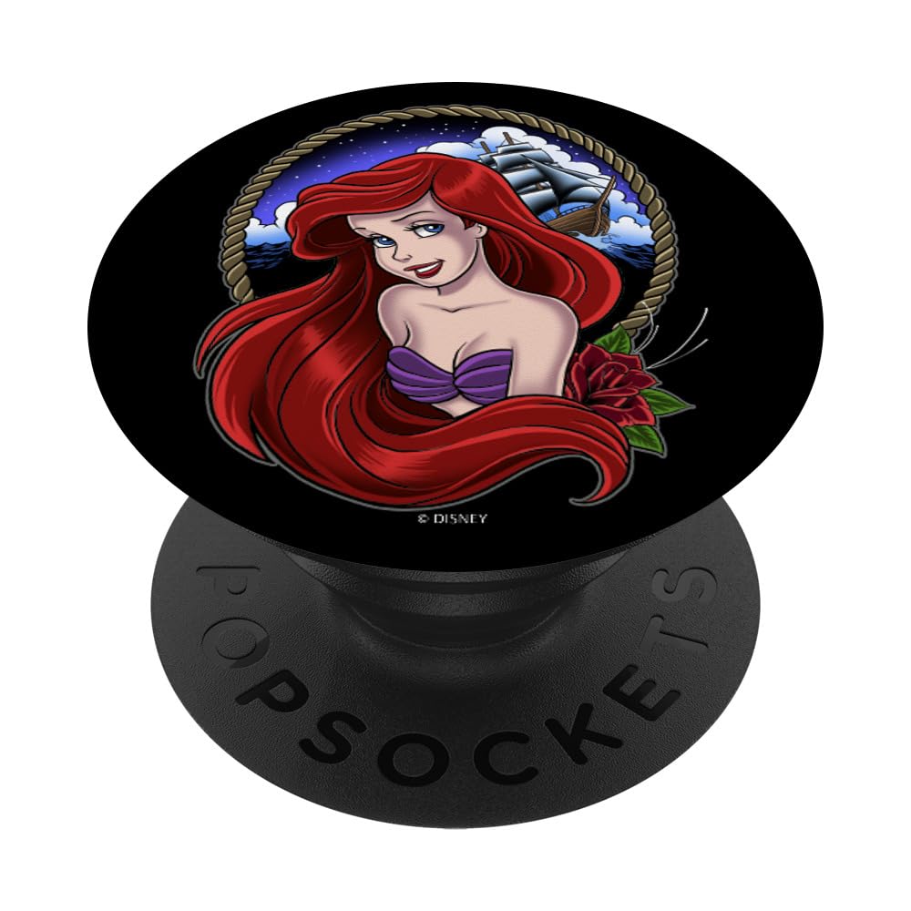 Disney The Little Mermaid Ariel Simple Portrait PopSockets Swappable PopGrip