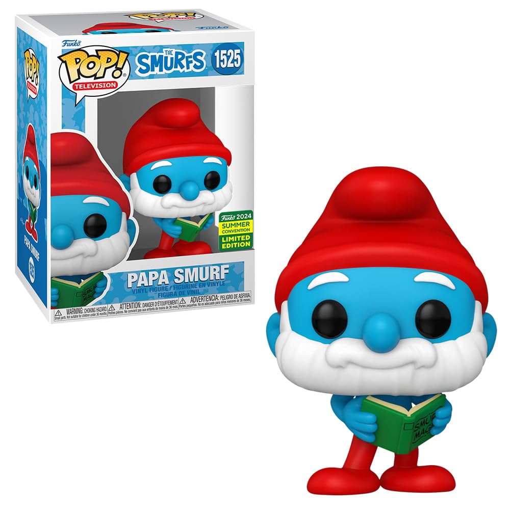 Funko Pop! TV: Smurfs - Papa Smurf - No. 1525 - Collectible Vinyl Figure - Gift Idea - Official Merchandise - Summer Convention 2024 - Limited Edition