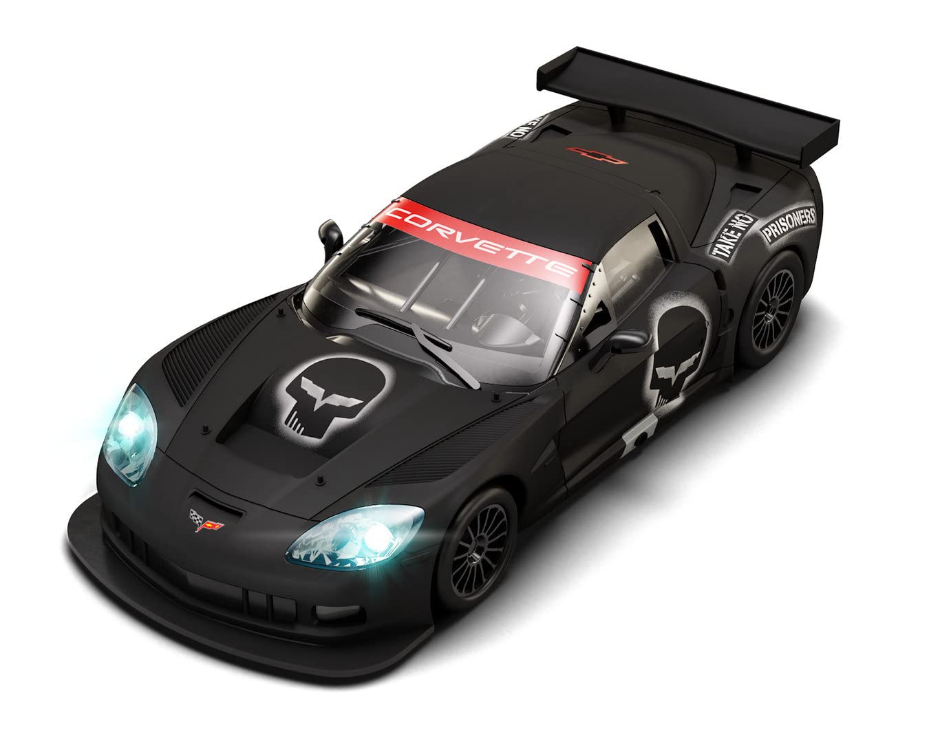 Scalextric U10431S300 Corvette C6R Skull Car with Lights 18 x 11 x 11 cm, Multicoloured