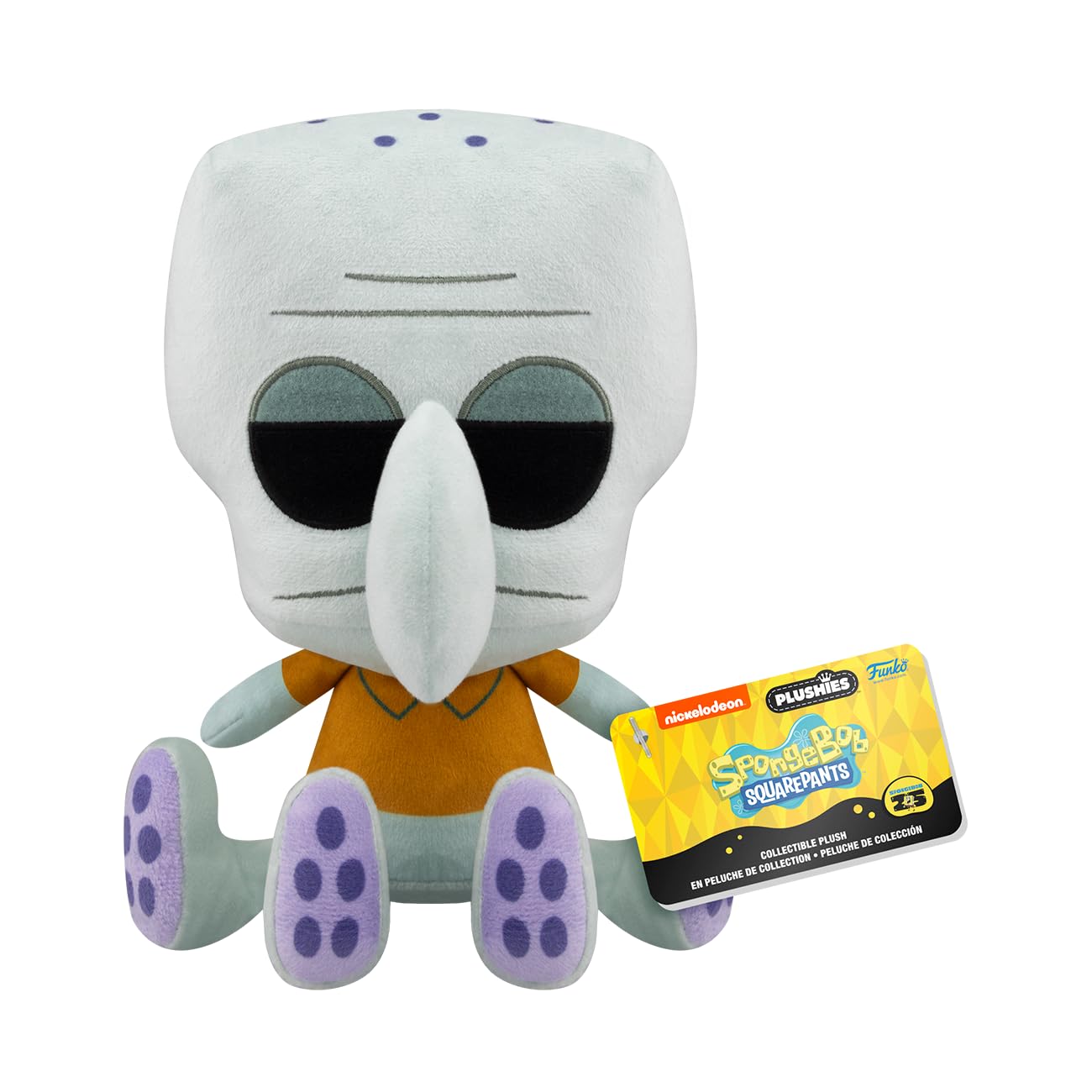 Funko Pop! Plush: Spongebob Squarepants 25th Anniversary - Squidward Tentacles - Collectable Soft Toy - Birthday Gift Idea - Official Merchandise - Kids and Adults - Ideal for TV Fans