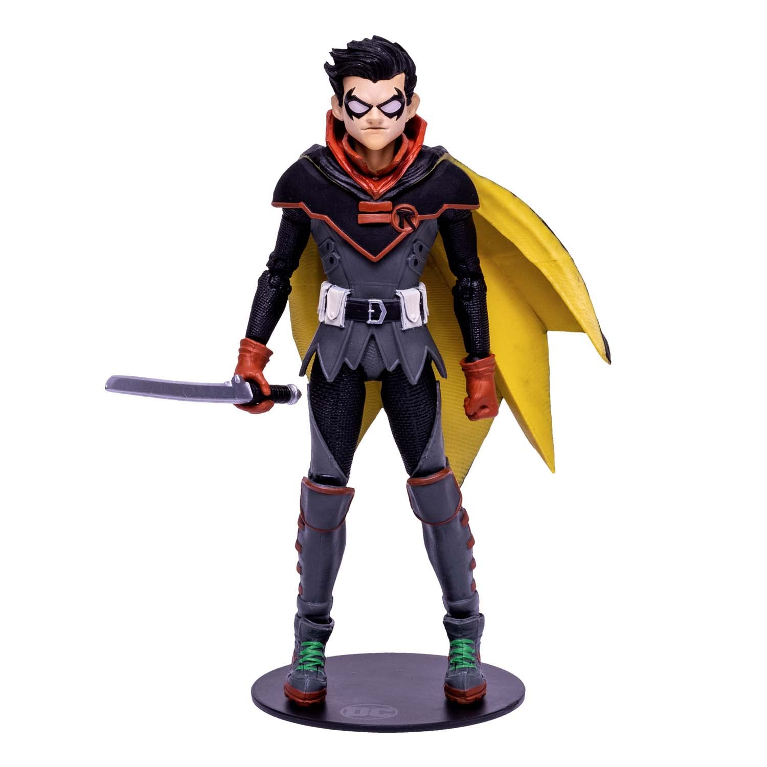 McFarlane Toys, DC Multiverse Robin Damian Wayne Infinite Frontier 7-inch Action Figure with 22 Moving Parts, Collectible DC Batman Figure with Unique Collector Character Card – Ages 12+