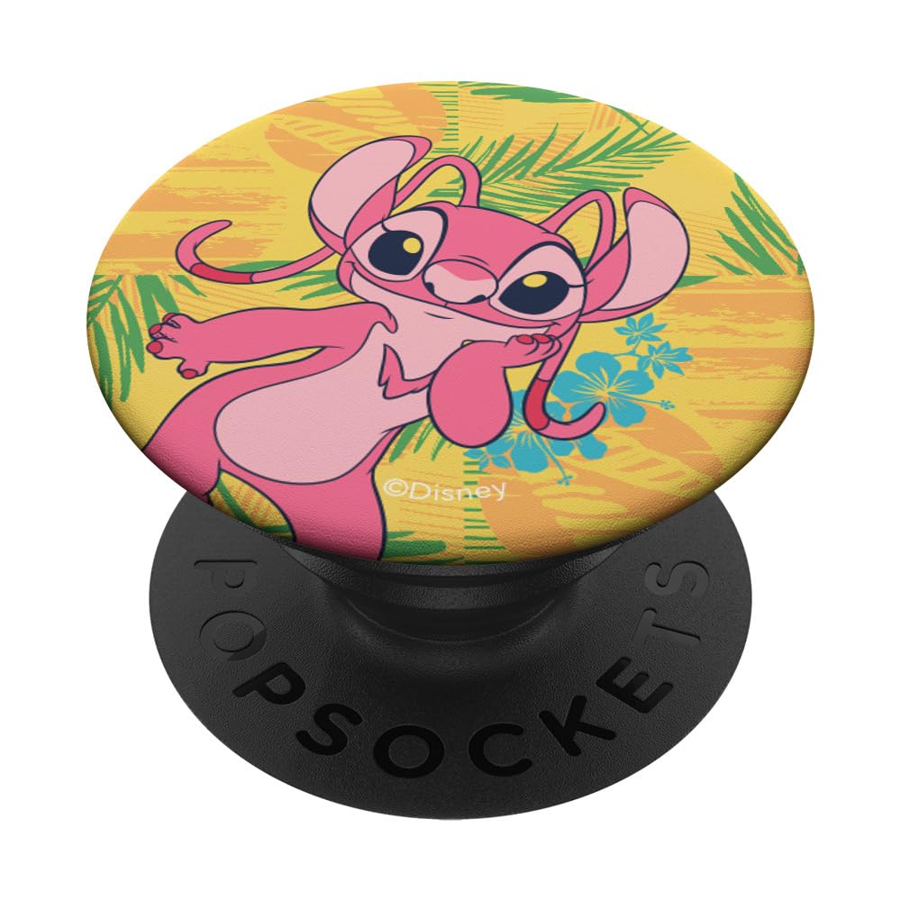 Disney Lilo & Stitch Angel Tropical Hawai’i Beach Vibes PopSockets Swappable PopGrip