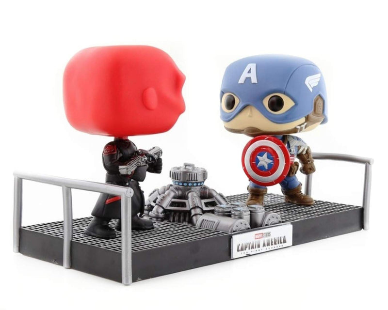 Funko POP! Bobble 2-Pack: Marvel: Movie Moments: Captain America & Red Skull