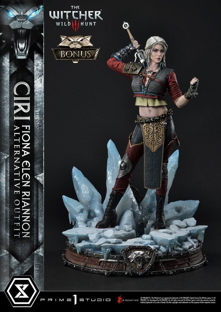 Prime 1 Studio Witcher 3 Wild Hunt 1/4 Cirilla Fiona Elen Riannon Alternative Outfit Deluxe Bonus Version 55 cm