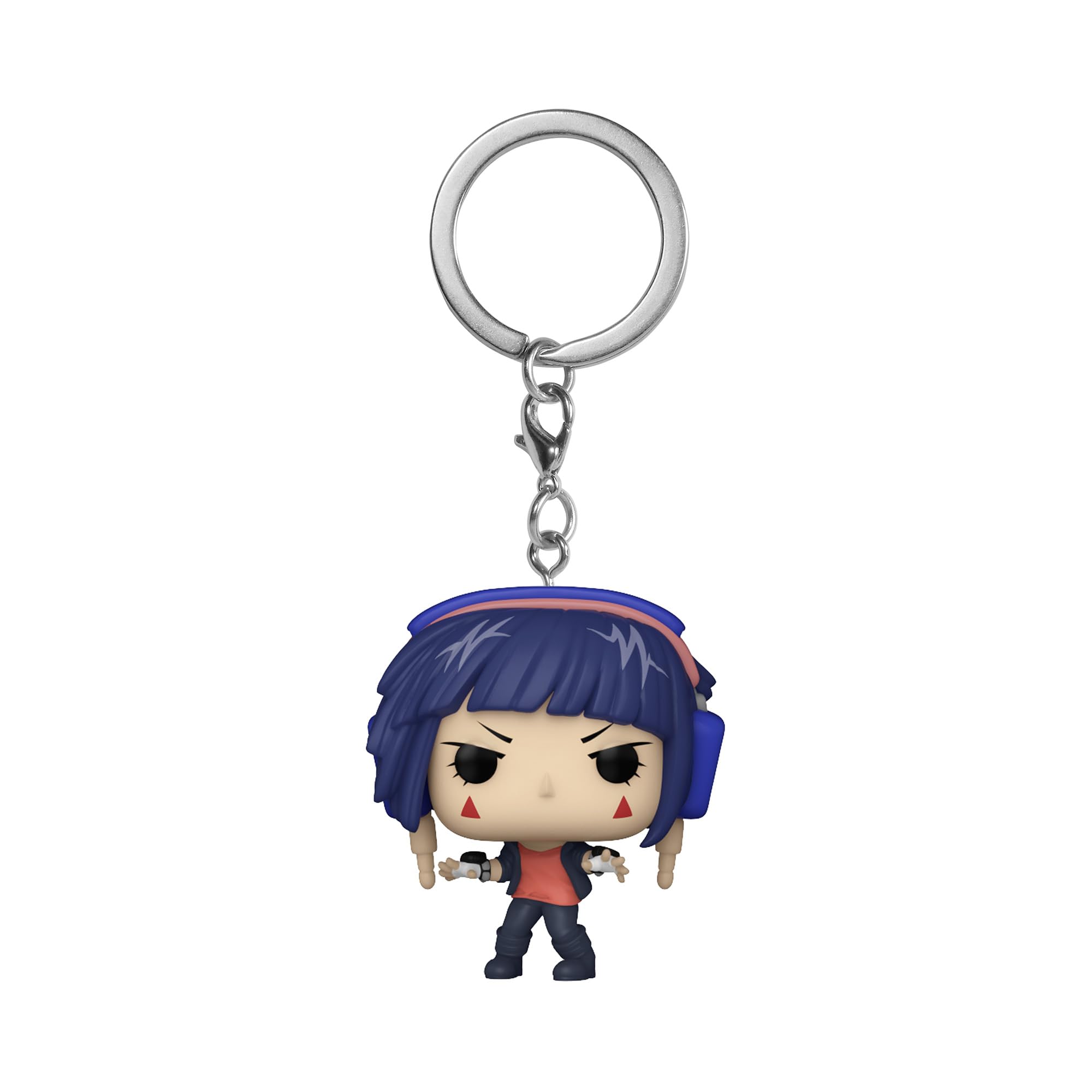 Funko Pop! Keychains: My Hero Academia (MHA) - Kyouka Jiro - (MHA) - Hearing Hero: Earphone Jack Novelty Keyring - Collectable Mini Figure - Stocking Filler - Gift Idea - Official Merchandise