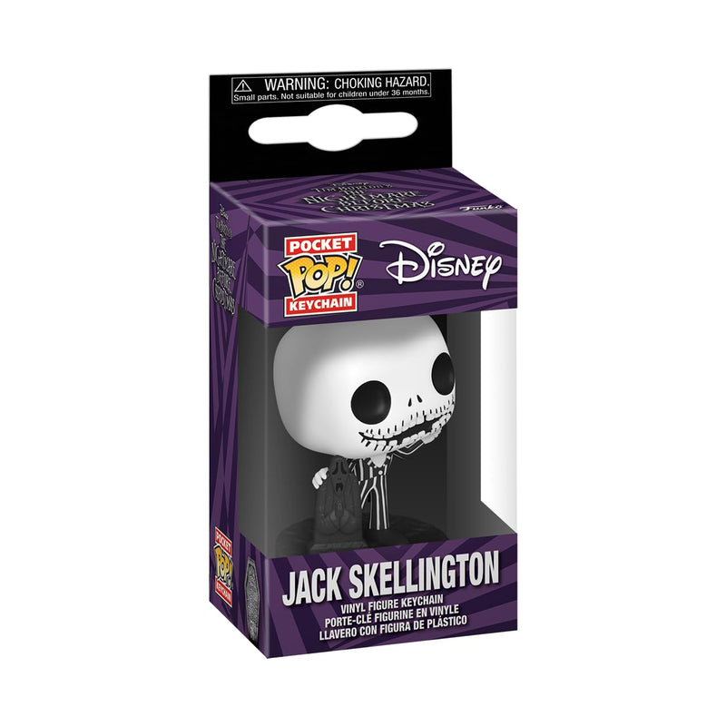 Funko POP! Keychain: Disney the Nightmare Before Christmas 30th - Jack Skellington Novelty Keyring - Collectable Mini Figure - Stocking Filler - Gift Idea - Official Merchandise - Movies Fans