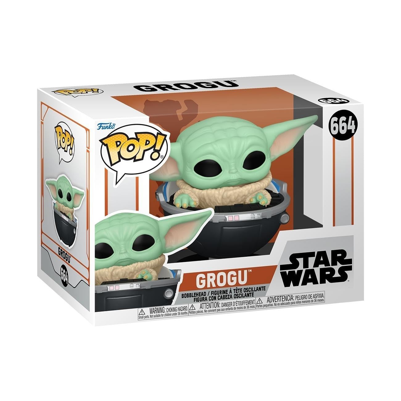 Funko Pop! Vinyl: Star Wars: the Mandalorian S9 - Grogu (the Child, Baby Yoda) - (Grogu (the Child, Baby Yoda), Baby Yoda) - Collectable Vinyl Figure - Gift Idea - Official Merchandise - TV Fans