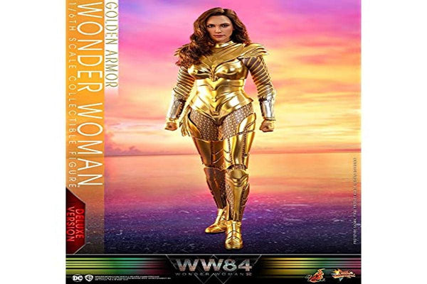 Hot Toys 1:6 Golden Armor Wonder Woman Deluxe - WW84 Mu;ticoloured