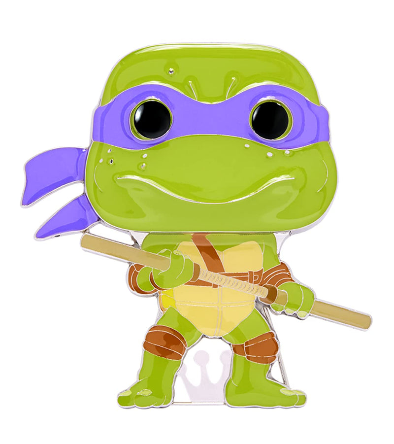 Funko Pop! Large Enamel Pin Teenage Mutant Ninja Turtles (TMNT) : Donatello Enamel Pins - Cute Collectable Novelty Brooch - for Backpacks & Bags - Gift Idea - Official Merchandise - TV Fans