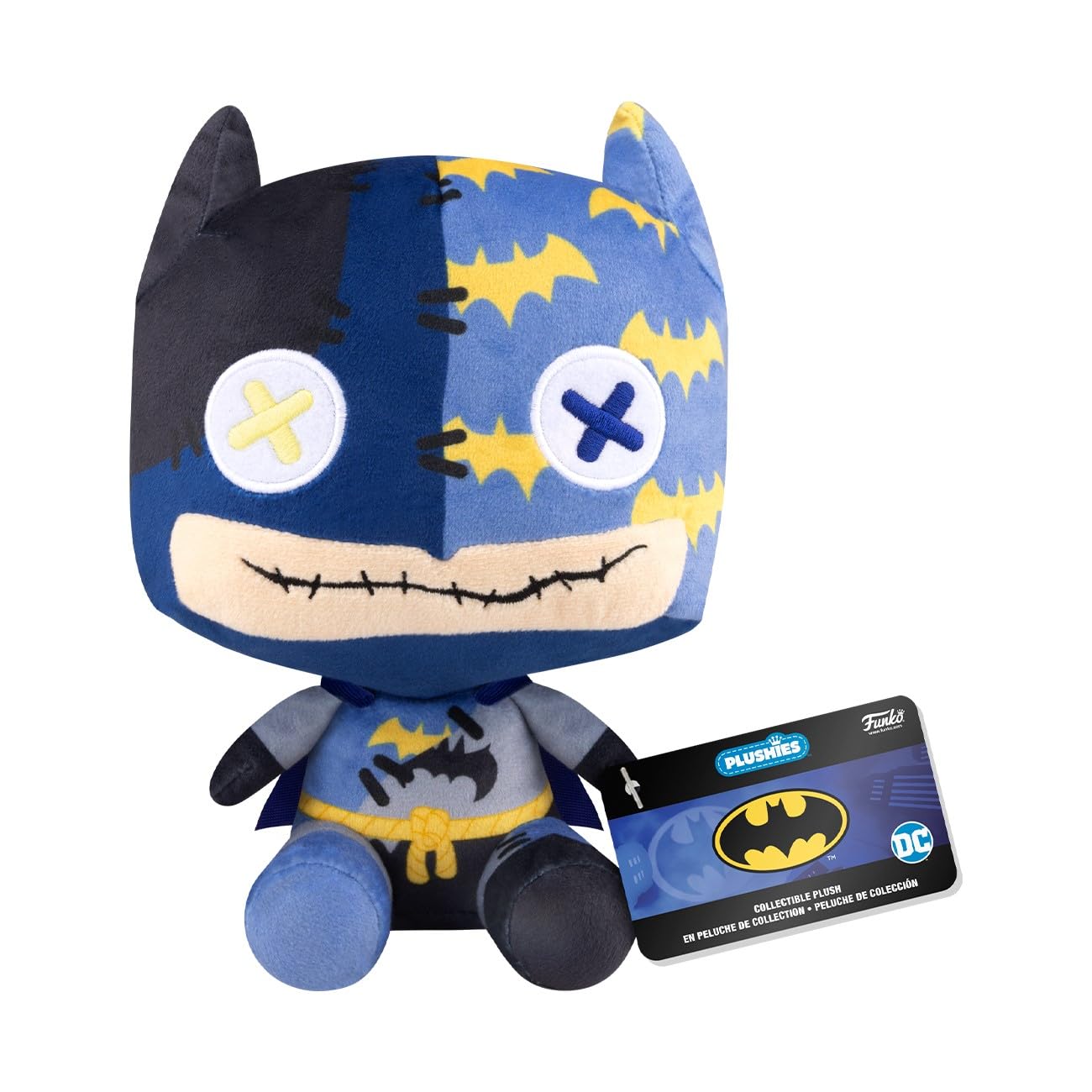 Funko Pop! Plush: Patchwork - Batman - () - DC Comics - Collectable Soft Toy - Birthday Gift Idea - Official Merchandise - Stuffed Plushie for Kids and Adults - Ideal for Comic Books Fans