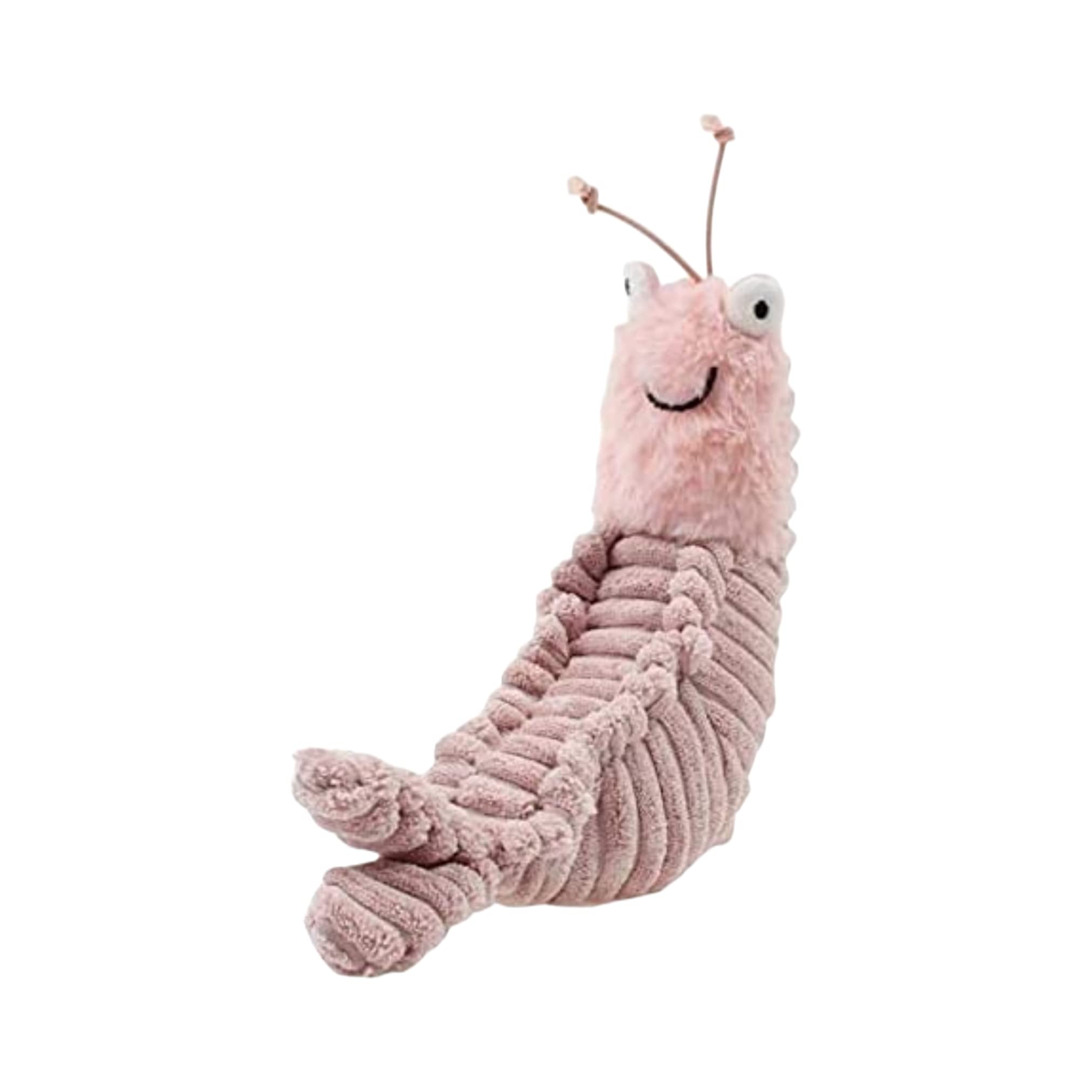 LAARNT 22cm Pippi Shrimp Plush Toy,Pink Shrimp Plush Doll,Cute Stuffed Animal Plush Doll,Lovely Home Sofa Decoration