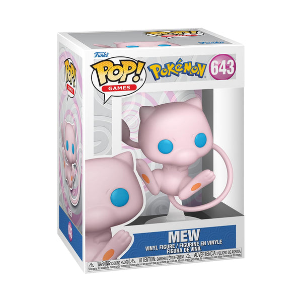 Funko POP! Games: Pokemon - Mew - Collectable Vinyl Figure - Gift Idea - Official Merchandise - Toys for Kids & Adults - Video Games Fans - Model Figure for Collectors and Display