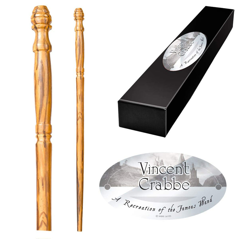 The Noble Collection - Vincent Crabbe Character Wand - 15in (38cm) Wizarding World Wand With Name Tag - Harry Potter Film Set Movie Props Wands