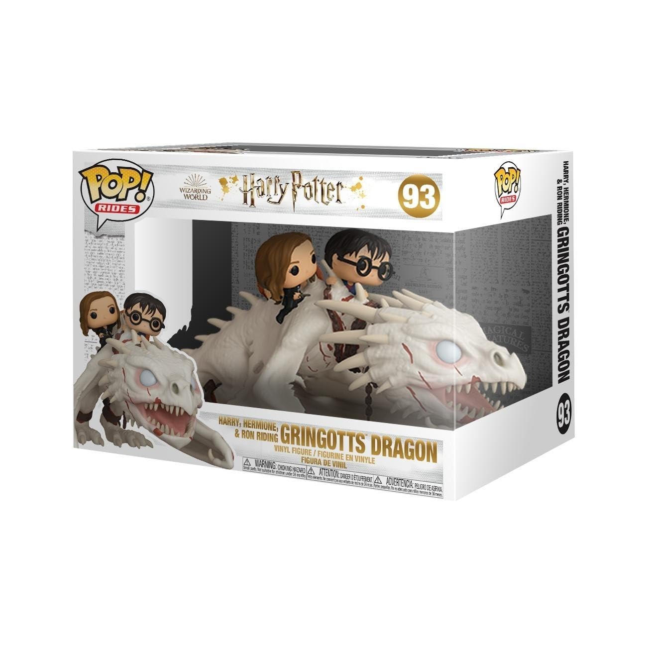 Funko POP! Ride: Dragon With Harry, Ron, & Hermione - Harry Potter - Collectable Vinyl Figure - Gift Idea - Official Merchandise - Toys for Kids & Adults - Movies Fans - Model Figure for Collectors