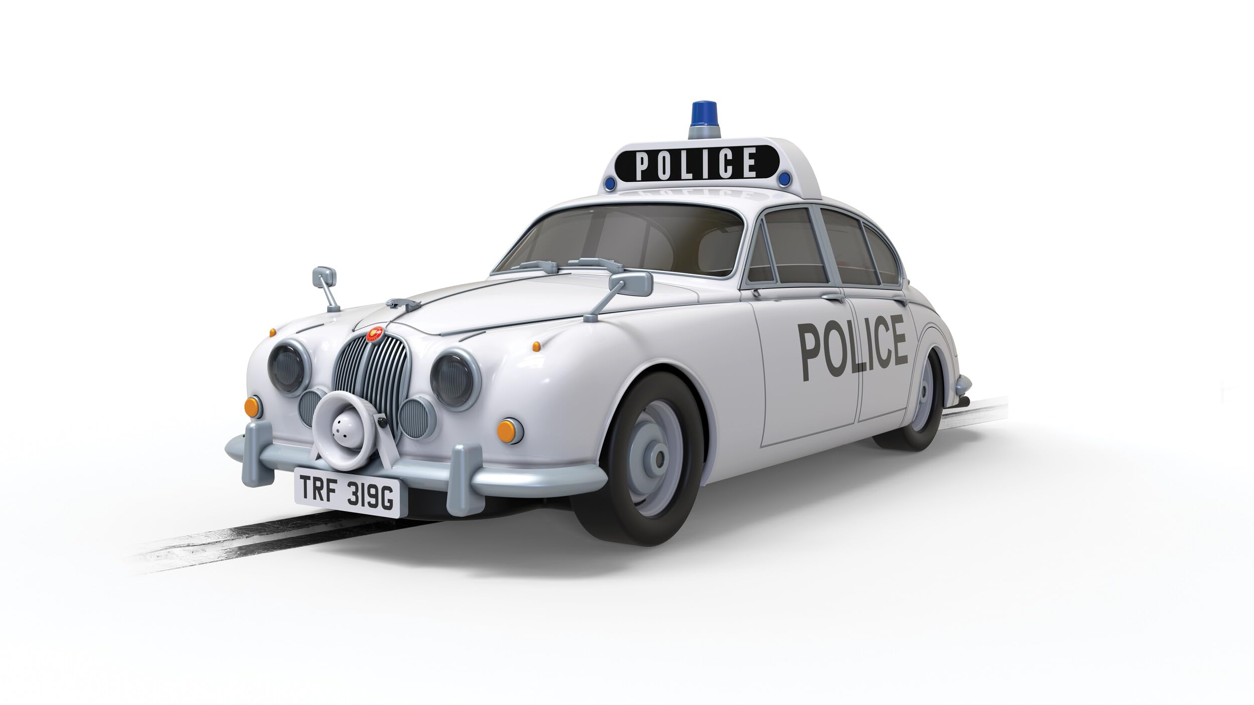 Scalextric Cars - C4420 Jaguar MK2 - Police Edition - Toy Slot Car for use Race Tracks or Set - Small Kids Gift Ideas for Boy/Girl Ages 5 Accessories