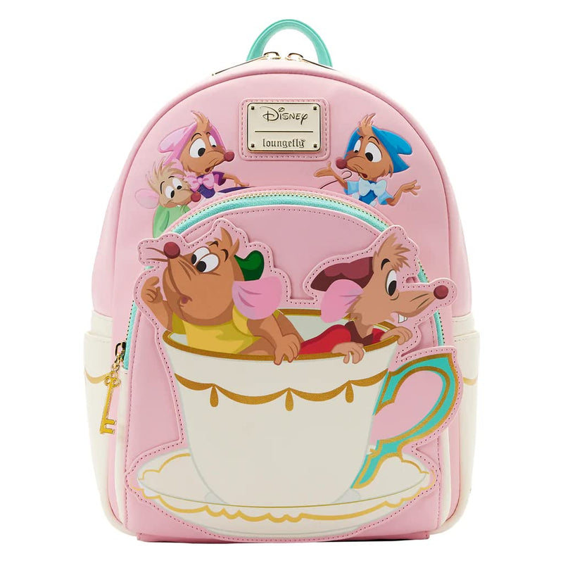 Loungefly - Mini Sac A Dos Disney Cinderella - Gus Gus and Jack Teacup - 0671803440289