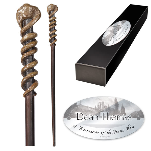 The Noble Collection - Dean Thomas Character Wand - 14in (35cm) Wizarding World Wand With Name Tag - Harry Potter Film Set Movie Props Wands